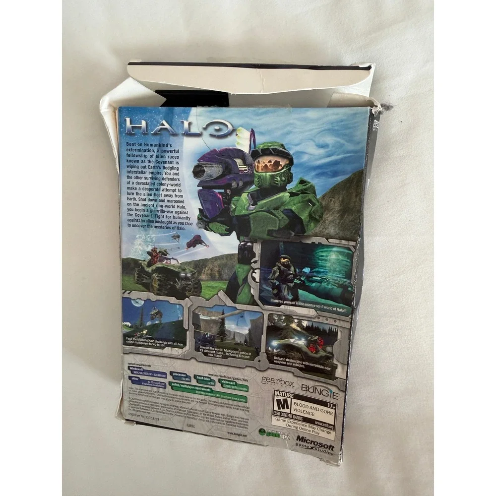 Halo Combat Evolved PC Game 2003 Big Box Bungie Gearbox Microsoft Complete